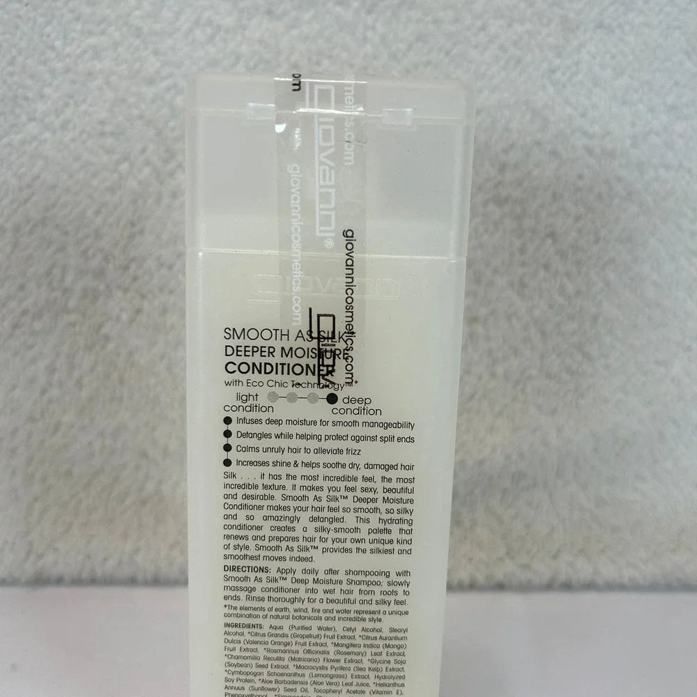 Giovanni Smooth As Silk Deeper Moisture Conditioner Damaged Hair 8.5oz Set of 2